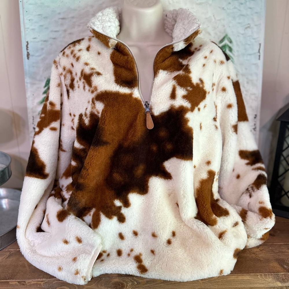 Cowprint Pullover